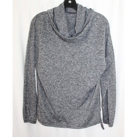 Merrell Womens Grey Cowl Neck Lightweight Hoodie Drawstring Waist M Pullover - Picture 2 of 6